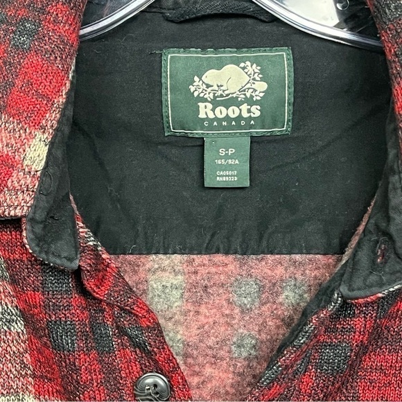 Roots | Plaid Medium Weight Shacket Coat Size  Small - Picture 5 of 5